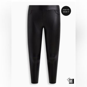 Torrid Faux leather full length signature waist pant size 2 (2x)